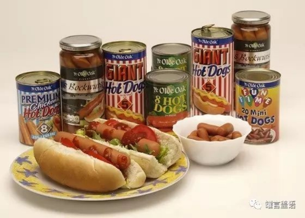 Canned hot dogs